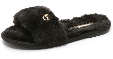 michael kors house slippers|michael kors slides with studs.